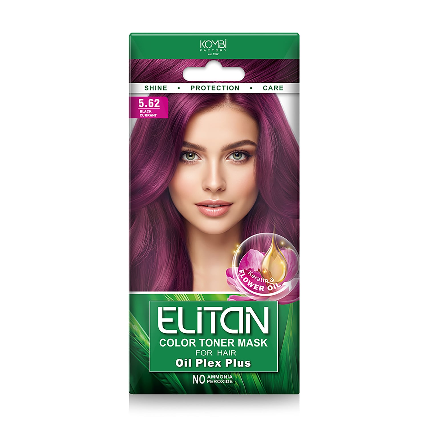 Тонувальна маска для волосся Elitan Color Toner Mask 5.62 Чорна смородина, 30 мл